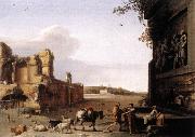 POELENBURGH, Cornelis van Ruins of Ancient Rome af oil on canvas